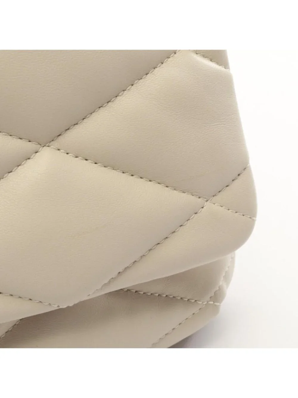 Saint Laurent Paris Shoulder Bag White Leather Le 57